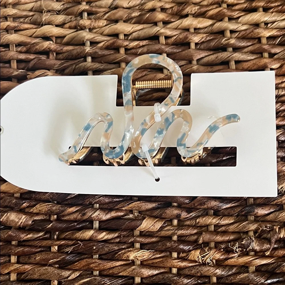 Song of Style Blue and Cream and Tan and Brown  Hair Clip Set